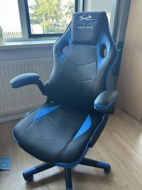 Gamestoel VOJENS ( Jysk) zwart-blauw kunstleer