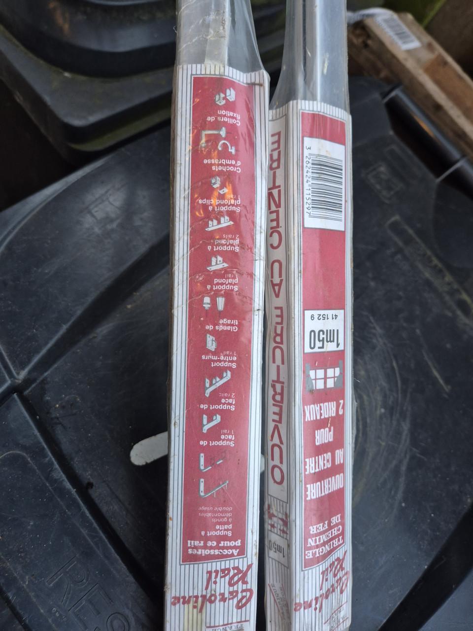 Alu gordijnrails 150 cm  2x voor een prijs