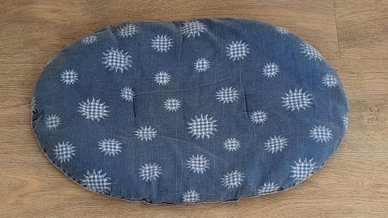 Jeansblauwe Hondenmand / Kattenmand (50x39 cm) – Nette staat