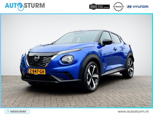 Nissan Juke 1.6 hybrid tekna sound + cold pack | leder | stuur- + stoelverw