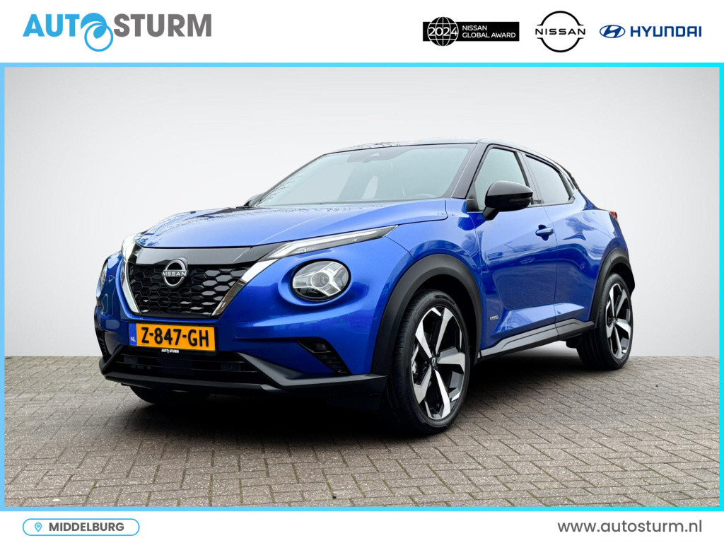 Nissan Juke 1.6 hybrid tekna sound + cold pack | leder | stuur- + stoelverw