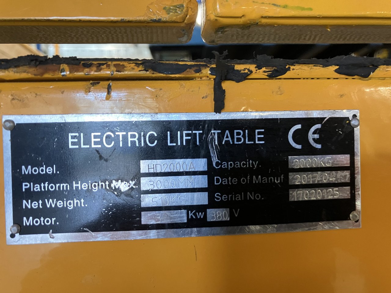 Te Koop: Schaarheftafel 300 / 200 Cm