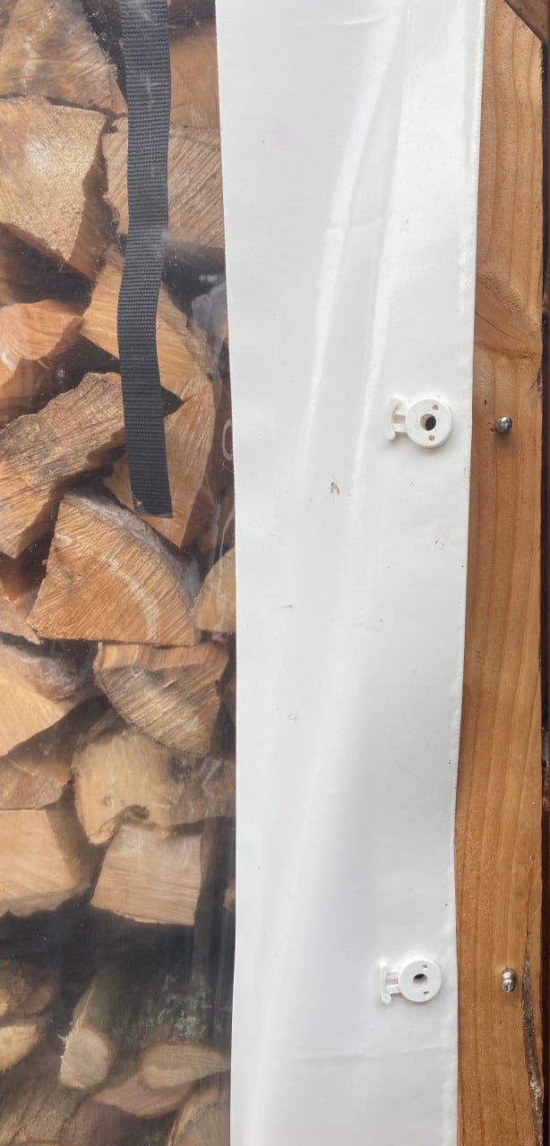 Verandazijwand met raam