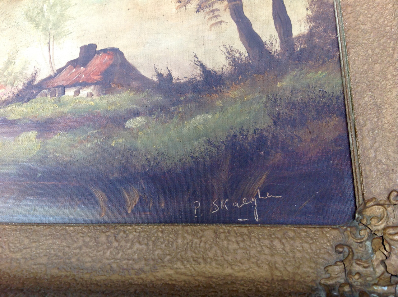 Schilderij op doek van landschap