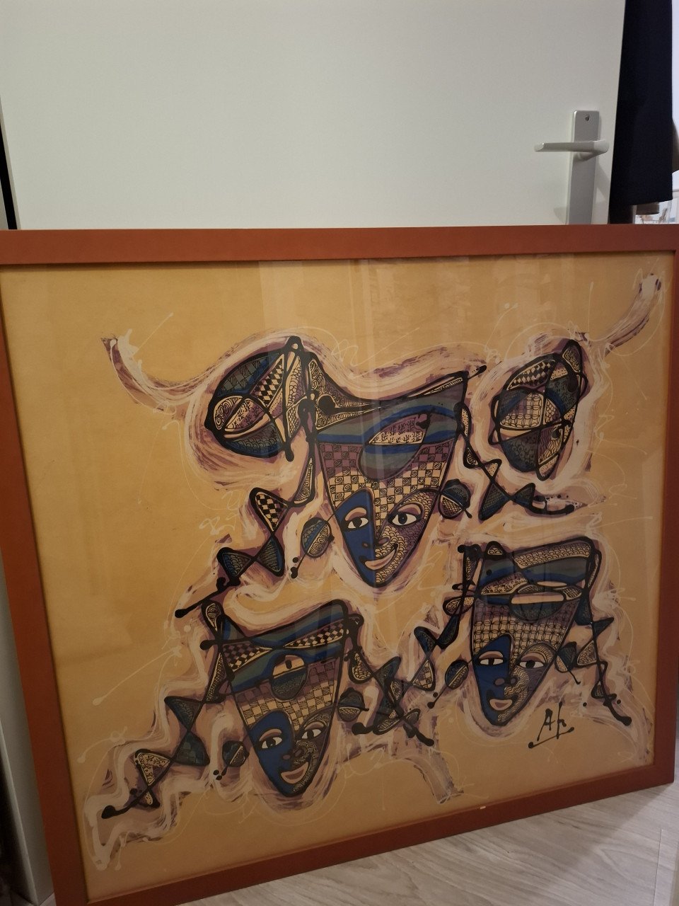 Grote Indonesische schilderij