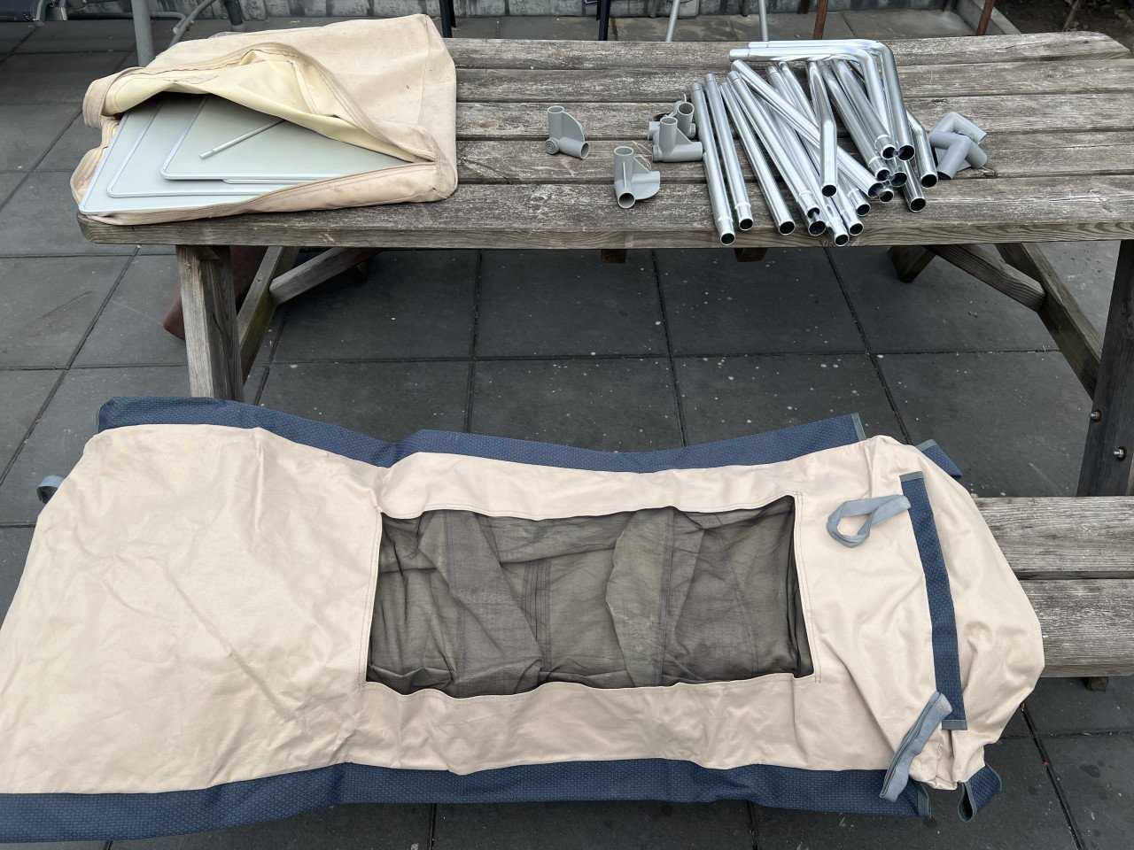 2 x Eurotrail camping furniture campingkast als nieuw