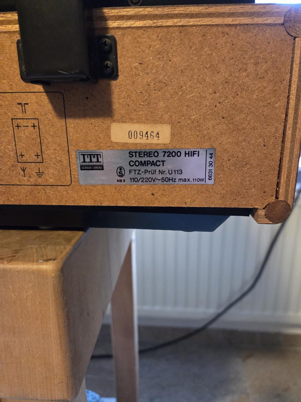 ITT Stereo 7200 HiFi Compact