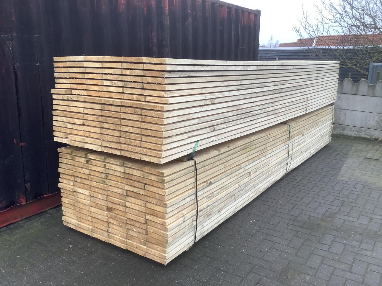Nieuwe Steigerplanken 32x200 5 meter Steigerhout
