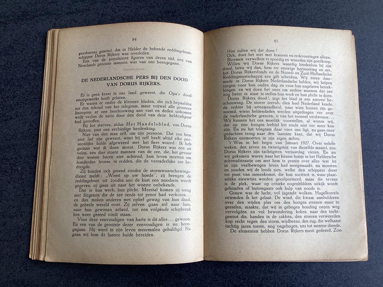Dorus Rijkers. (Boek) 1928.