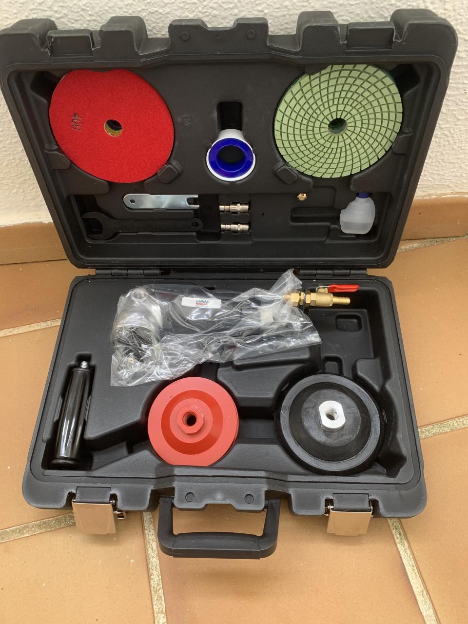 Schuur en polijstmachine