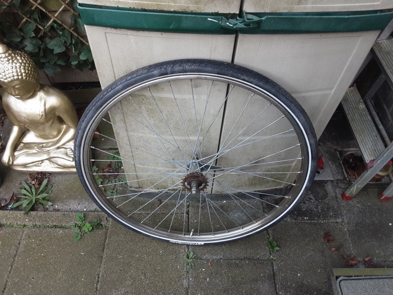 28 inch r.v.s achterwiel met terugtraprem