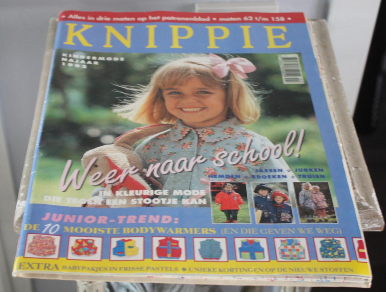 Patroonblad knippie kindermode  1992 maten 62tm 158