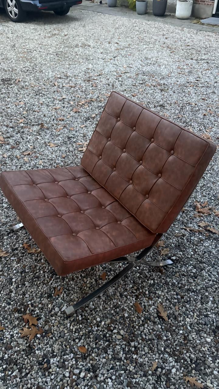 Cognac bankje lounge bankje