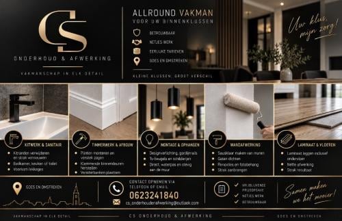 Allround klusjeman Goes | Kitwerk - Montage - Plinten - Laminaat