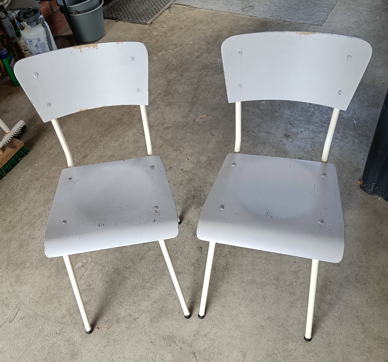 2 retro stoeltjes