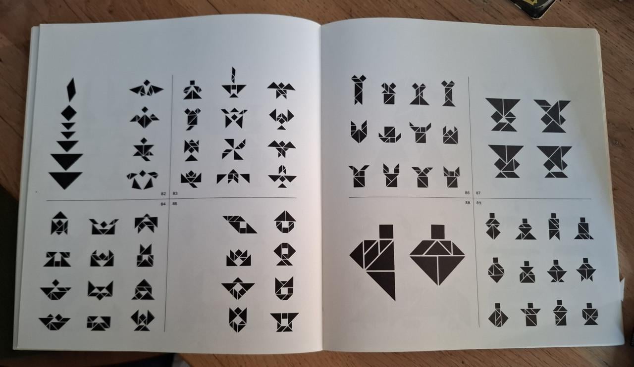 Tangram : het oude Chinese vormenspel, Nederlands en Duits
