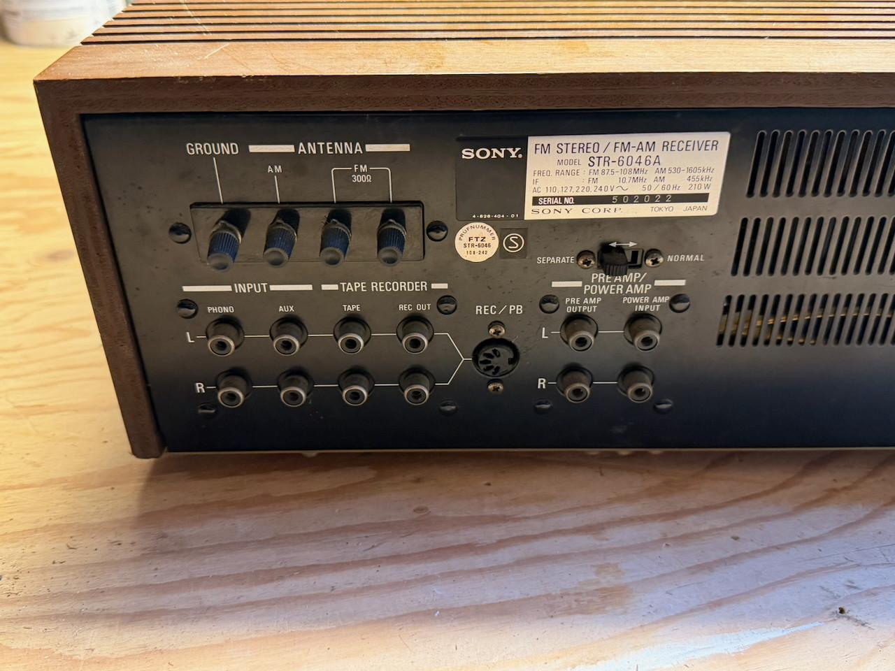 Sony receiver