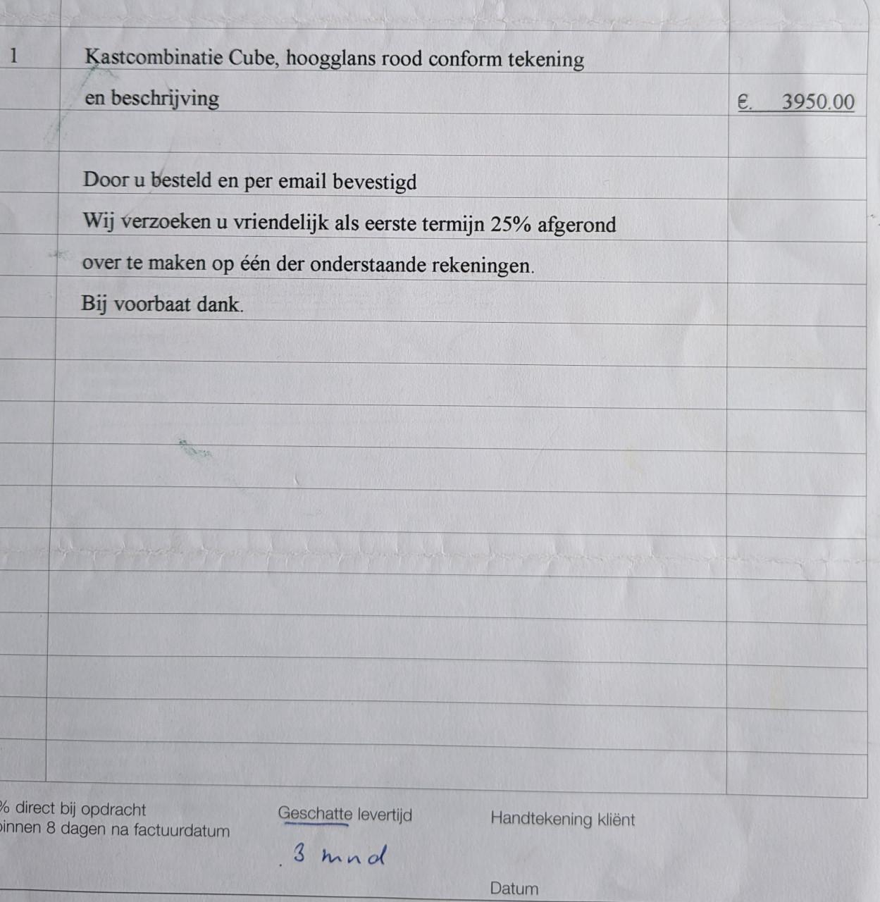 Cube kast combinatie