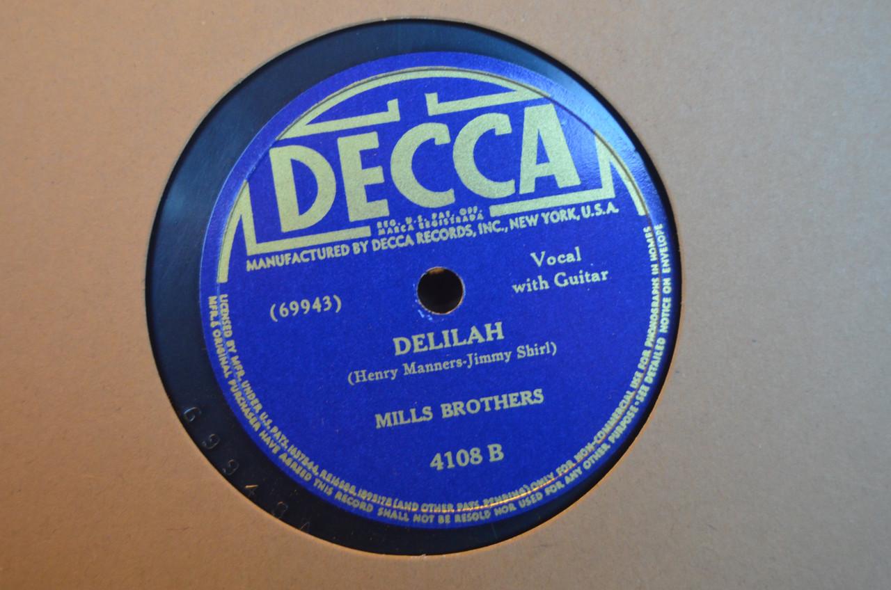 78 rpm Mills Brothers jaren '40 en '50 héél veel stuks. (6)