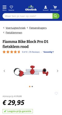 Fiamma fietsklem