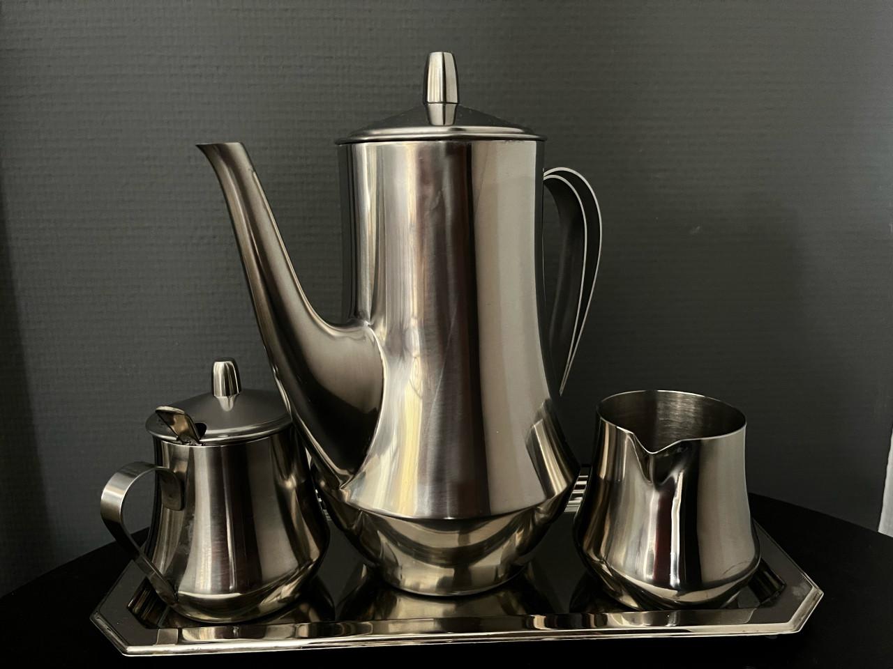 Vintage retro koffieset van Gero Zilmeta uit de jaren 50.