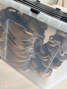 Partij nieuwe sandalen