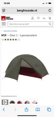 Eenpersoons tent Elixer 1