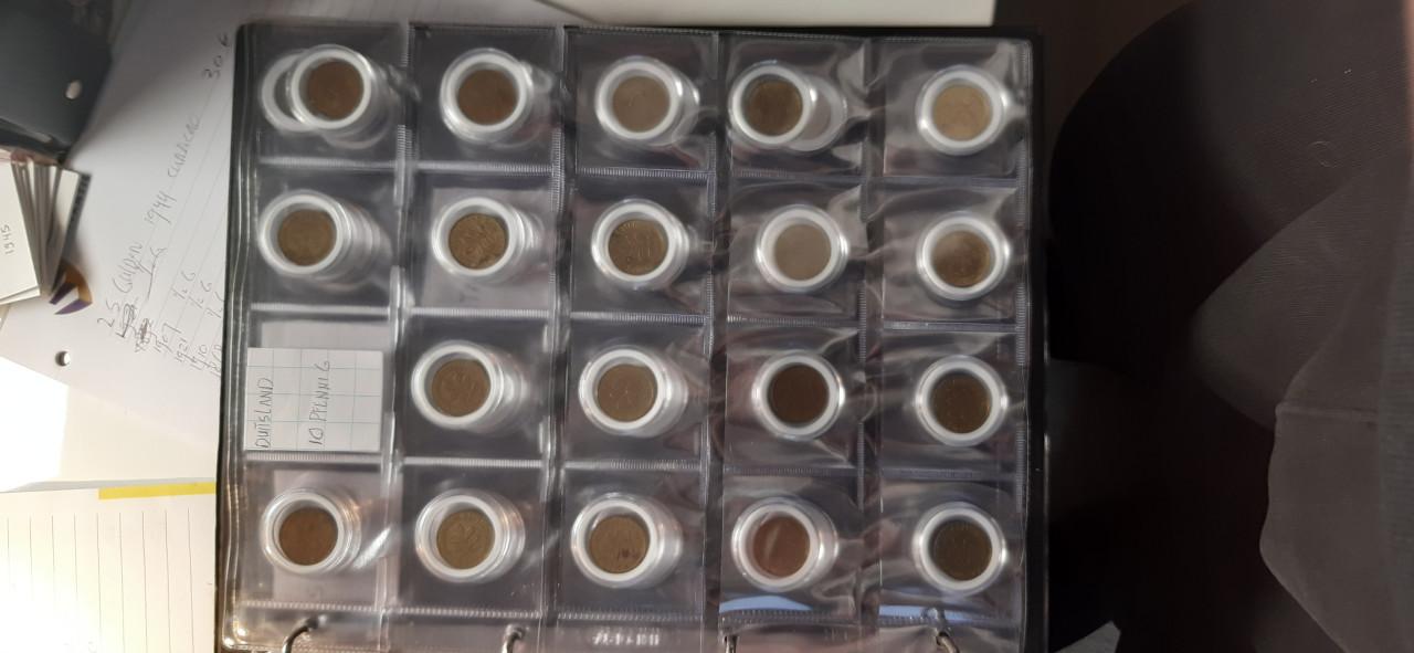 Map met oude munten buitenland