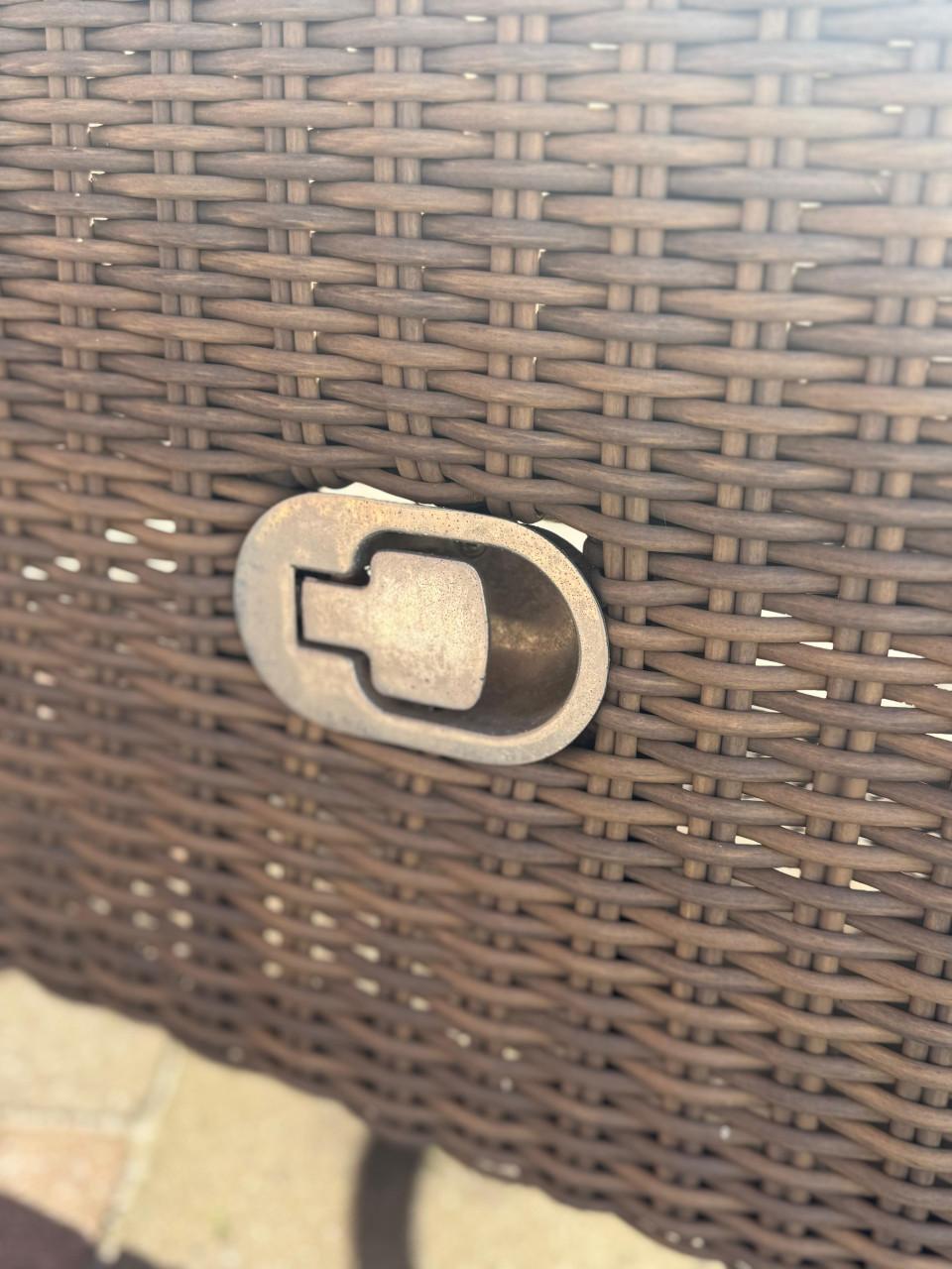 Loungestoel met voetenbank