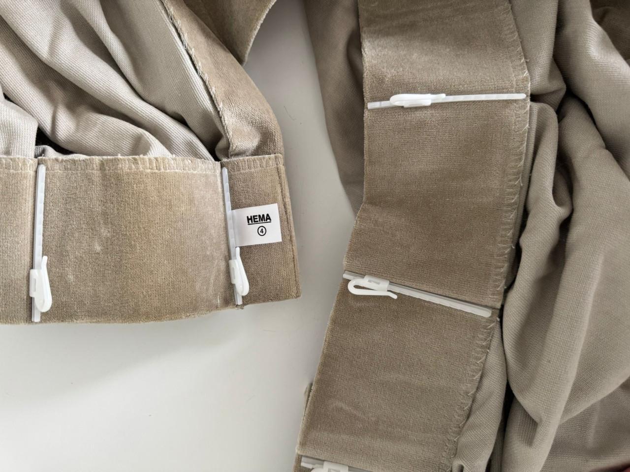 Velours gordijnen 2 stuks