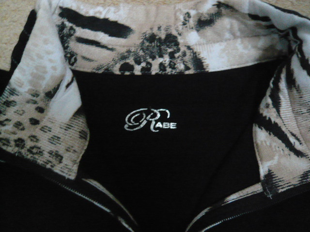 Z.G.A.N. LEUK ZWART VEST MET TIJGERPRINT MT 40