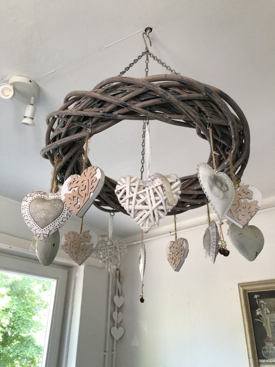 Leuke krans met decoratie