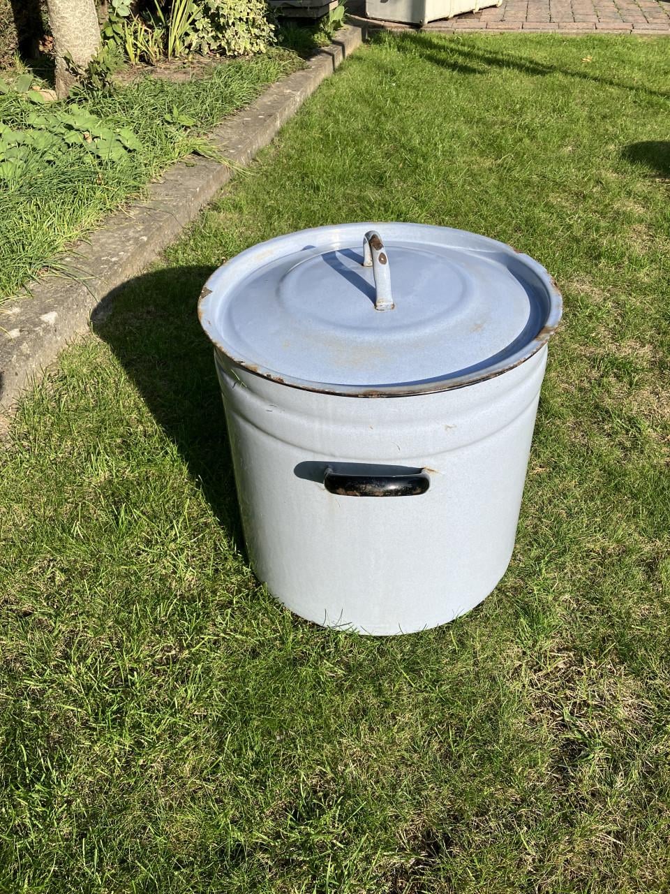 Emaille stomer – grote steriliseerketel 42cm