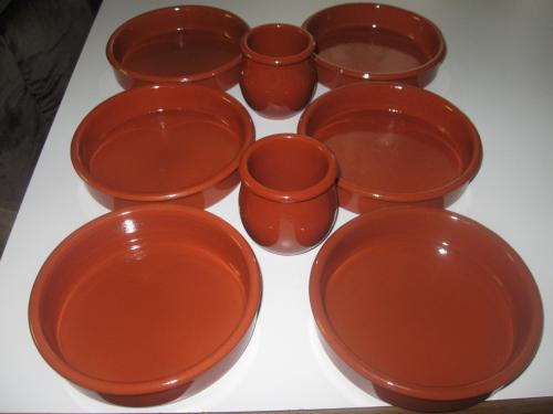 6 Ovenschalen + 2 ovenpotjes