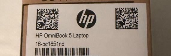 HP OmniBook 5 16-bc1851nd - 16 GB - 512GB - HELEMAAL NIEUW -