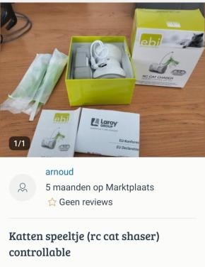 Kattenspeeltje rc cat chaser