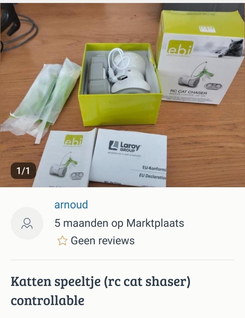 Kattenspeeltje rc cat chaser