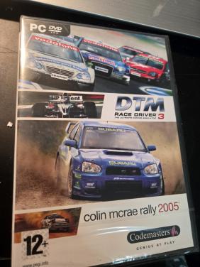 PC dvd-rom: Colin McRae Rally 2005 en DTM Race Driver 3 Nieuw en geseald.