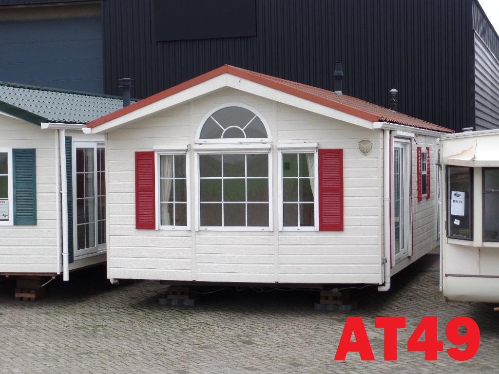 Diverse modellen Arcabo chalets met 2 slaapkamers en dubbel glas voorradig