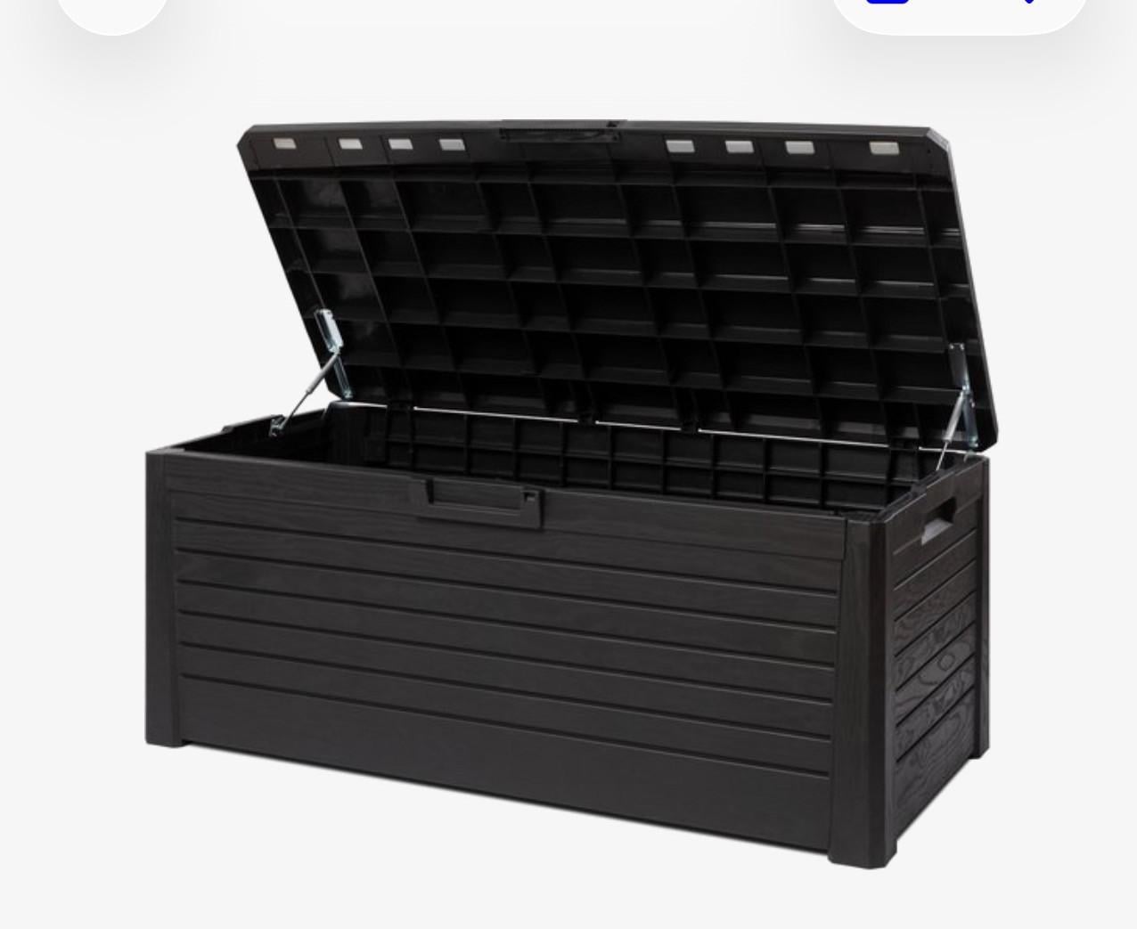 Florida opbergbox met deksel - 550L - Antraciet - Kunststof