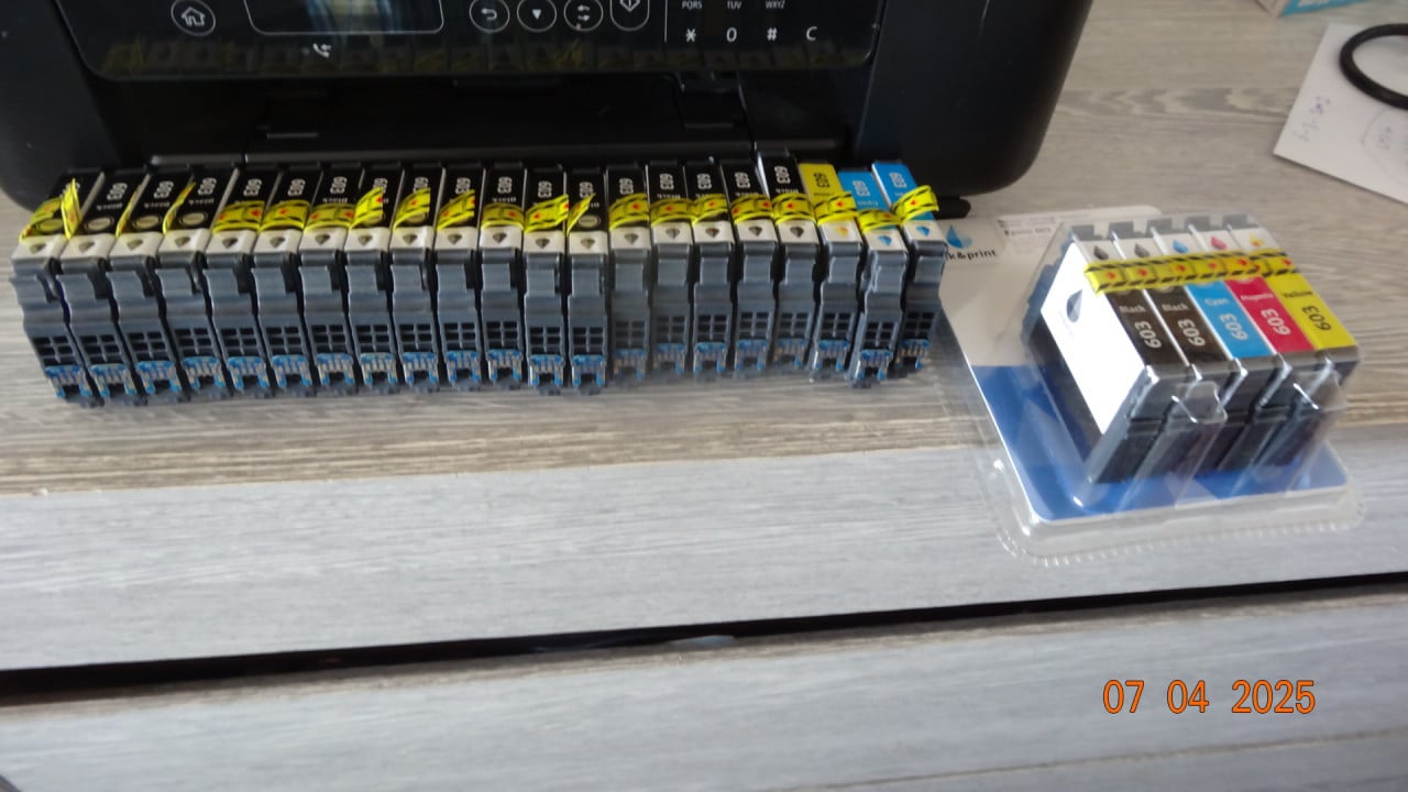 Goed werkend Epson workforce WF2810 all in one printer met 26 inktcartridge
