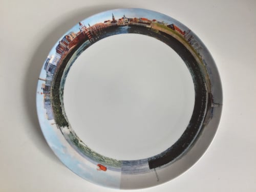 Bord 31 cm Taste of Art Jo Dumon Tak Vlissingen kust Panorama Walcheren