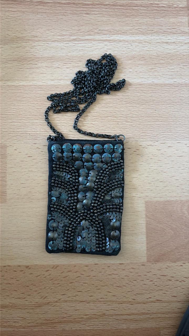 Antiek/Vintage Avondtasje met Pailletten-Flapper