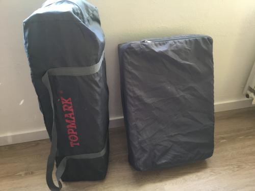 Campingbedje met extra matras(gratis)