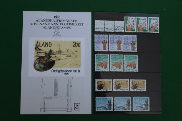Finse postzegels Áländska Frimärken Ahvenanmaan postimerkit Áland 