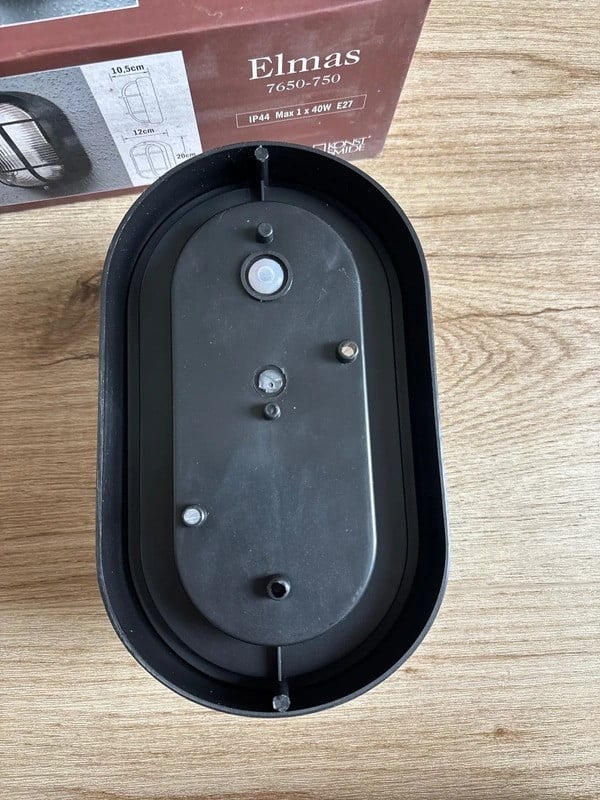 💡 Elmas buitenlamp zwart – Nieuw in doos