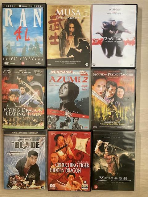 DVD's o.a. KUNG FU Classics En van 'The Master' AKIRA KUROSAWA