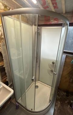 Tijdelijke douche voor tijdens de verbouwing!