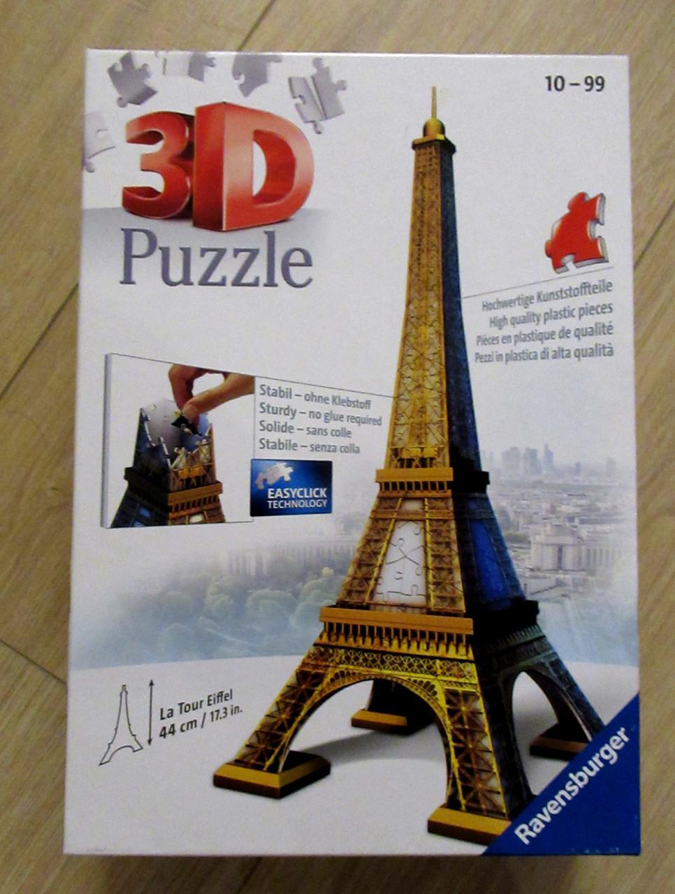 3D-puzzel Eifeltoren 44cm hoog Ravensburger