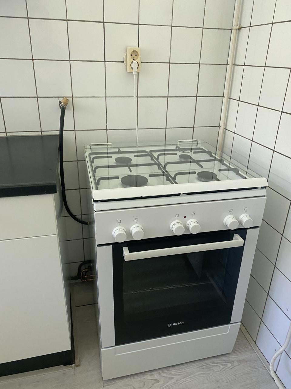 4-pits gasfornuis met elektrische oven